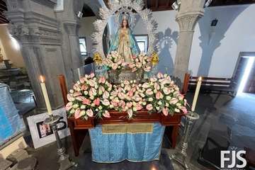 La Inmaculada Concepción, lista para la procesión de este miércoles en Jinámar/Francisco Javier Santana.